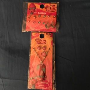 NIP TROLLS Jewelry Set
