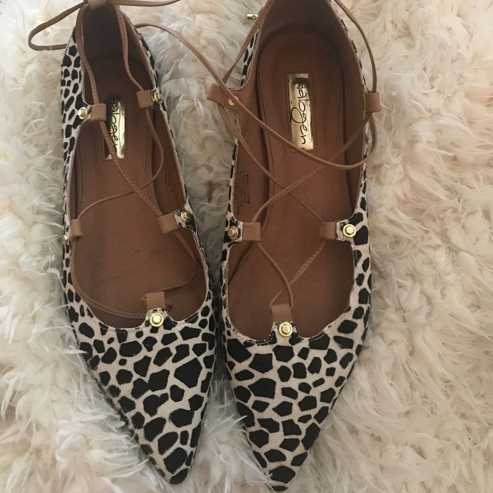 Calf Hair Ghillie Flat -Lace Up