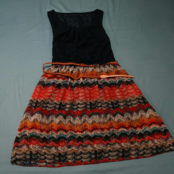 Dress Barn midi dress, sleeveless dress, WITH BELT - Picture 4 of 4