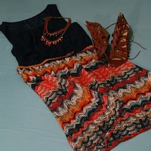 Dress Barn midi dress, sleeveless dress, WITH BELT