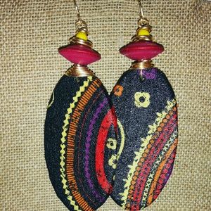 Kenya Fabric Earrings