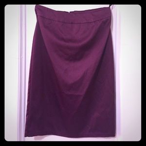 Plum colored pencil skirt