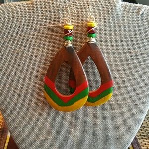 Jamaican Hoop Earrings