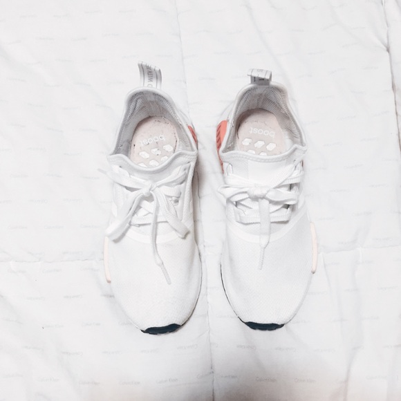 white and pink nmds