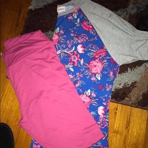 LulaRoe Outfit TC Leggings & 2XL Randy both NWOT