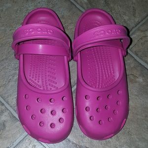 Girls Crocs (size 2)