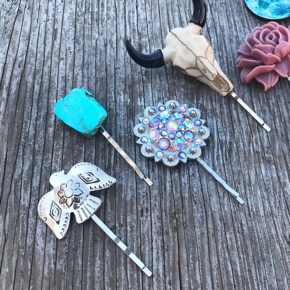 'Wild Heart' Boho Hair Pin Set➳❥ - Picture 3 of 4