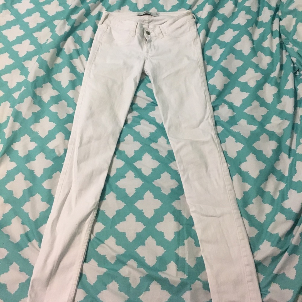 Hollister white jeans