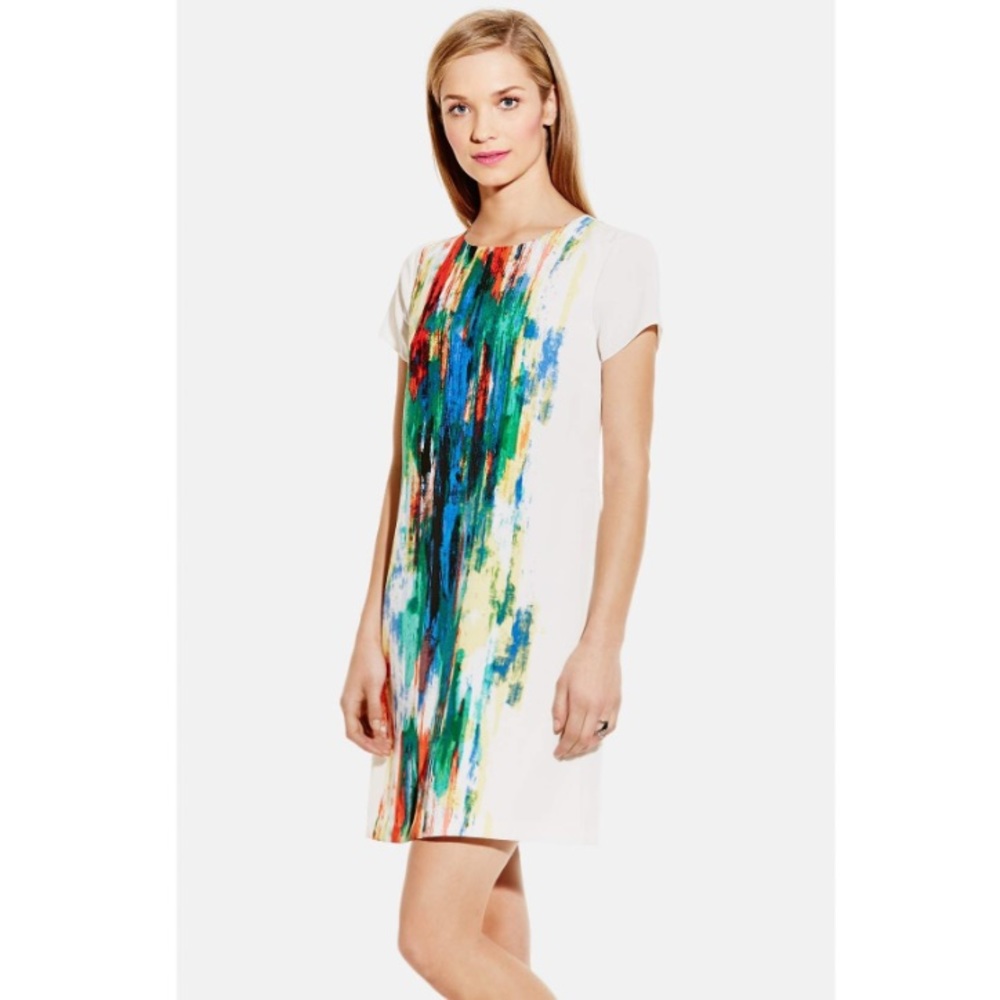 Vince Camuto Placed Print Shift Dress