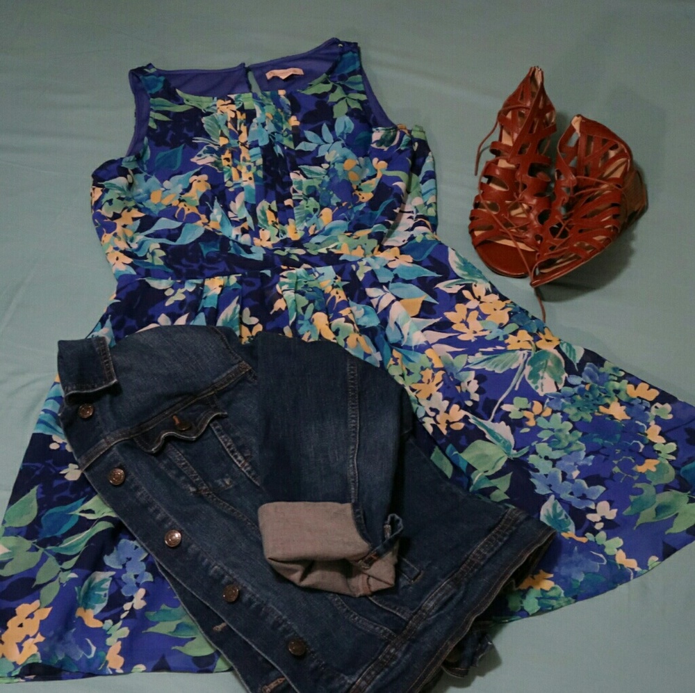 Floral midi dress