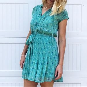 Lauren Conrad Swing Dress, Mint Palm Print, Size 8