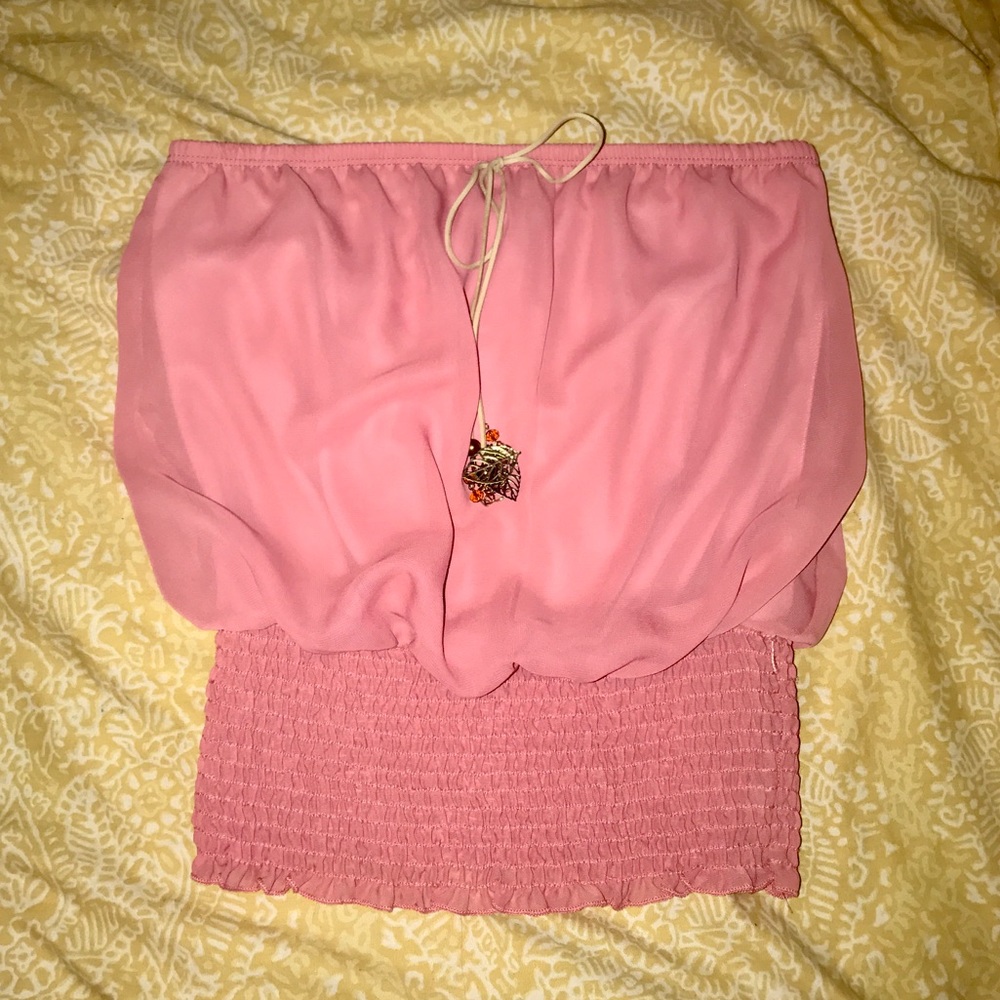 Strapless Blush Pink Top