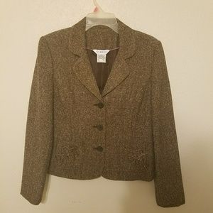 GEORGE brown tweed ladies blazer