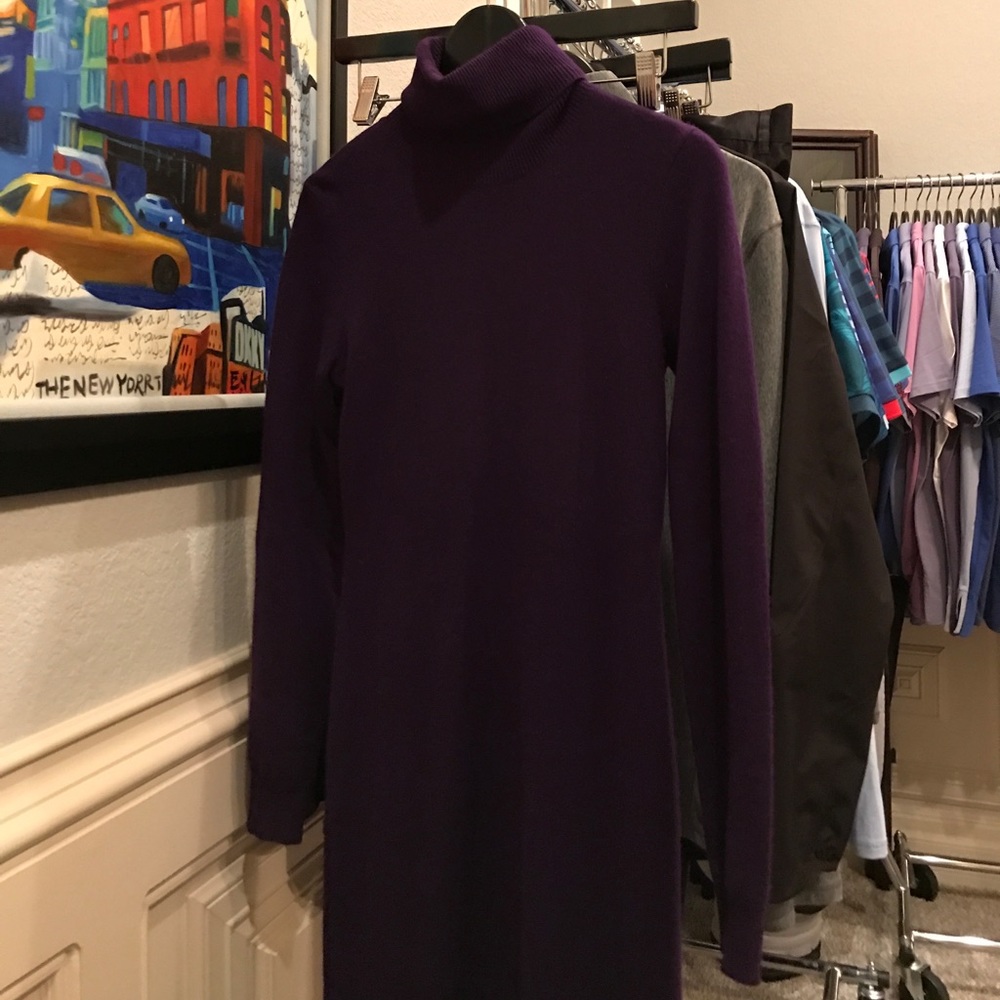 RL purple cashmere dress