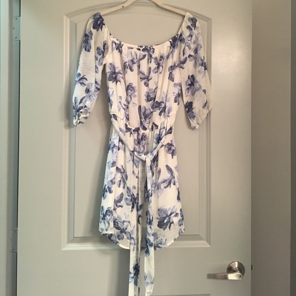 Off the shoulder floral dress