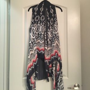Printed Tank Top Kimono