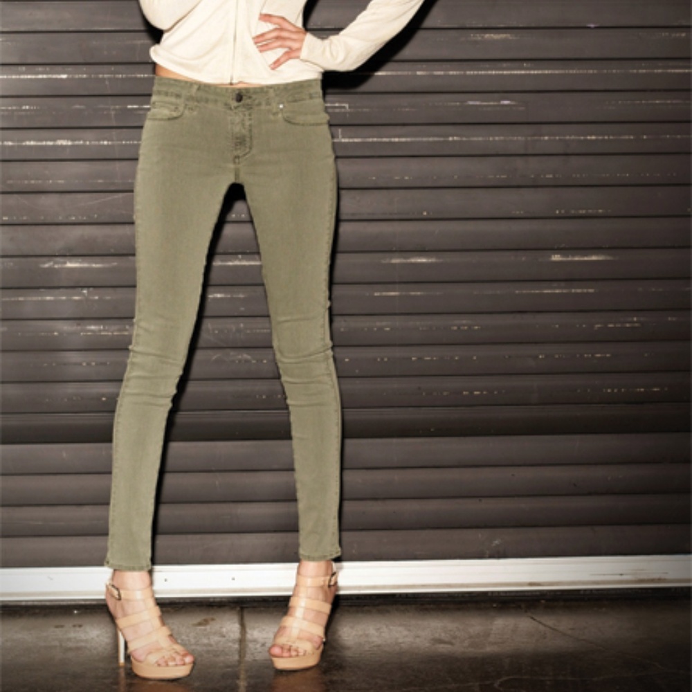 Paige Verdugo Ankle Jean in Olive