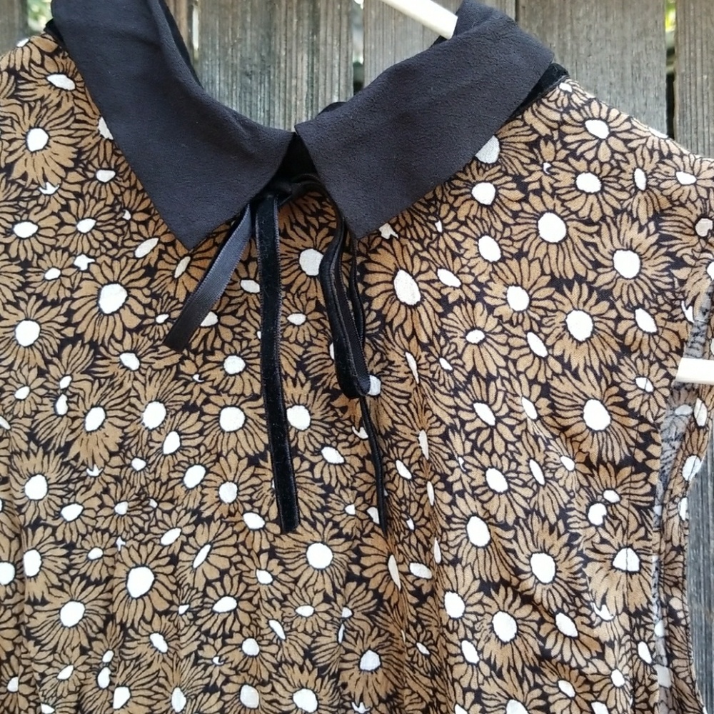 Nwt Vtg vintage sun flower dress one piece