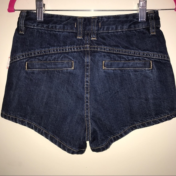 Free People Shorts Denim w/ White Eyelet NWT Sz 24 - Picture 4 of 6
