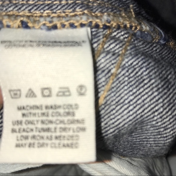 Free People Shorts Denim w/ White Eyelet NWT Sz 24 - Picture 6 of 6