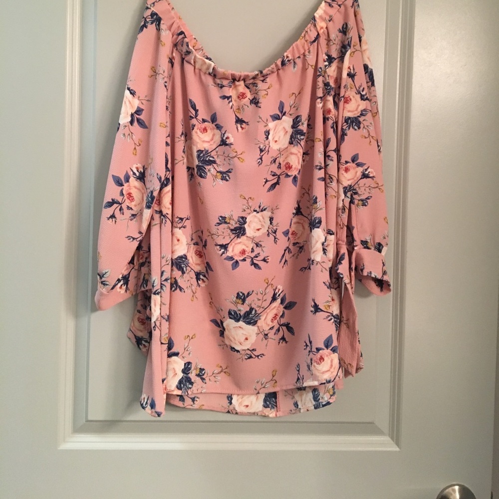 Off the shoulder floral top