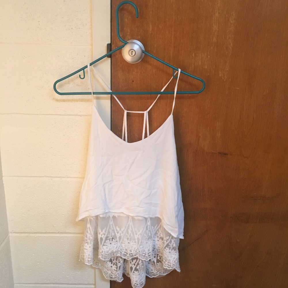 white tank top