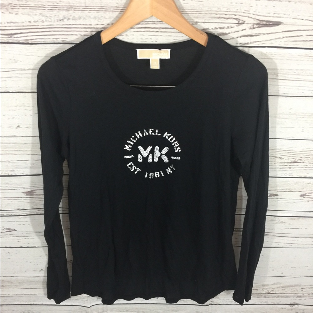 Michael Kors Long Sleeve Hi Low Shirt - Picture 2 of 5