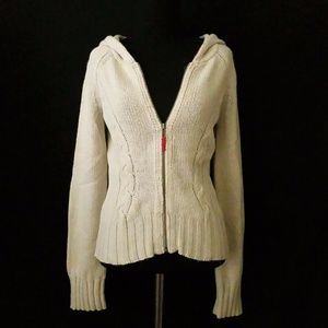 Sparrow hooded zip front Cardigan Anthropologie