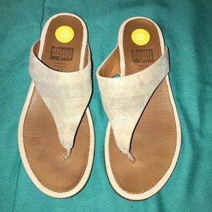 Silver Banda Sandal - Fitflop - EUR 38 - Leather