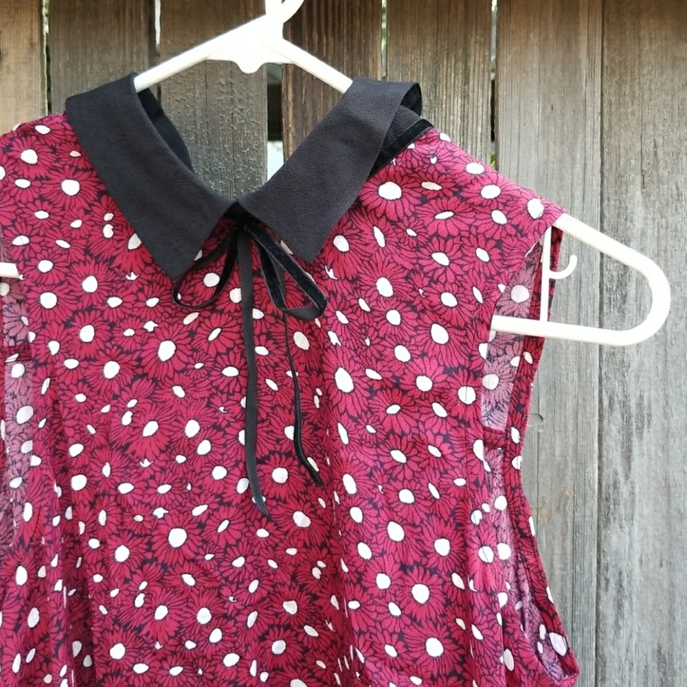 Urban Outfitters inspired Red sun flower one piece