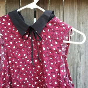 Urban Outfitters inspired Red sun flower one piece