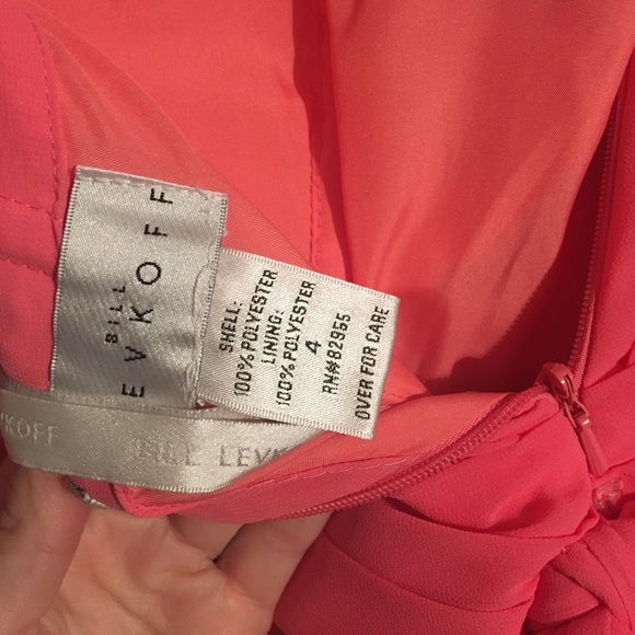 Bill Levkoff chiffon strapless bridesmaids dress - Picture 4 of 4