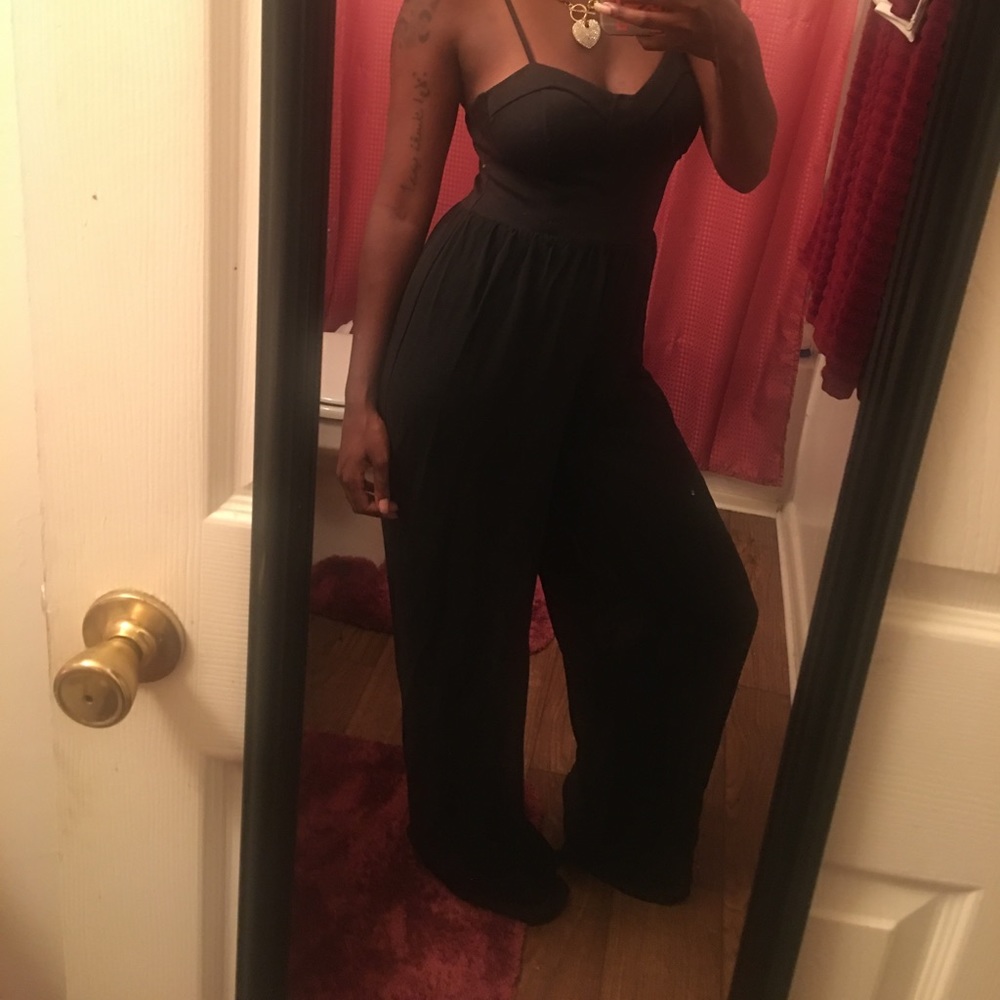 Black Sheer Jumpsuit