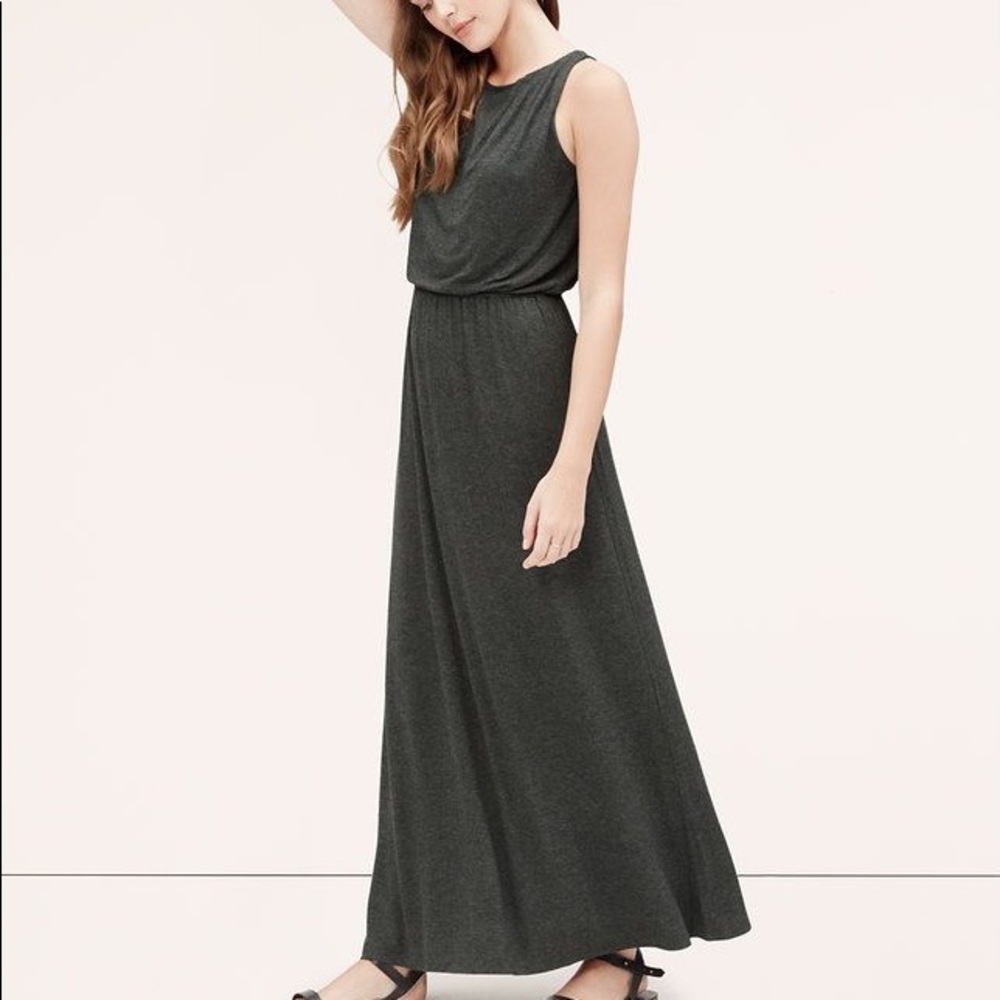 Loft Grey Maxi Dress