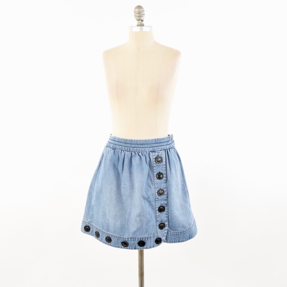 Anthropologie Dresses & Skirts - Plenty by Tracy Reese Soft Denim A-line Skirt