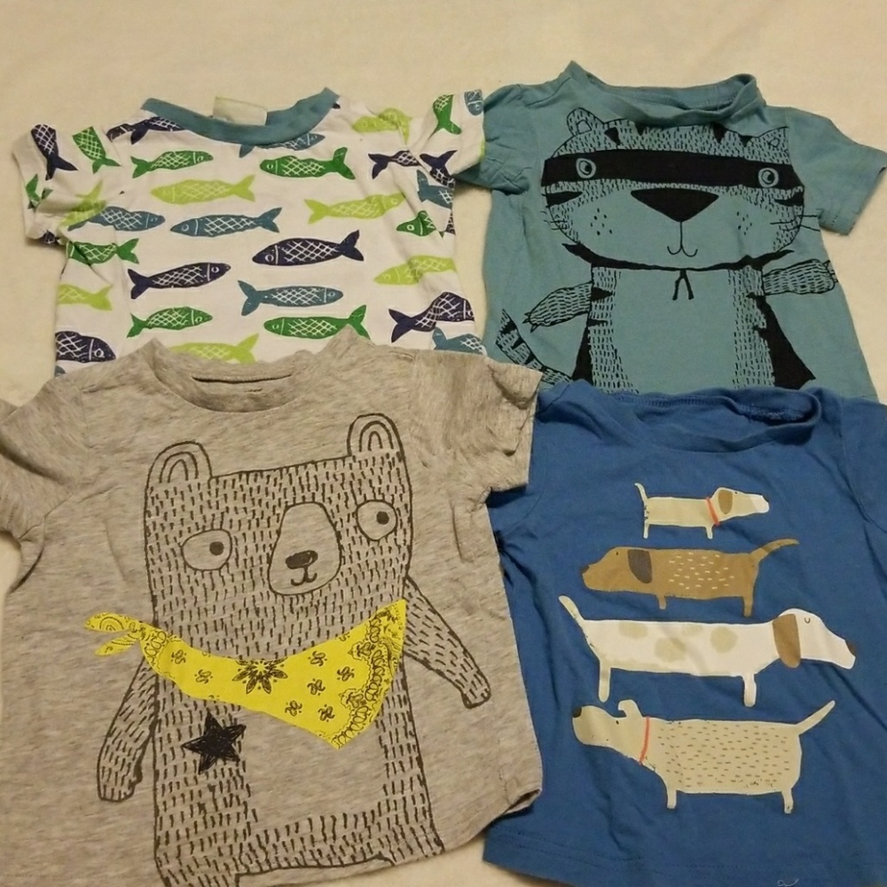 Bundle of 4 first impression shirts 12-18 months