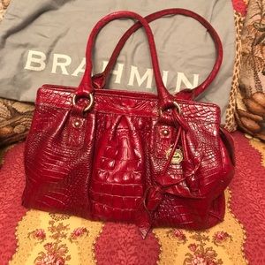 Red Brahmin handbag