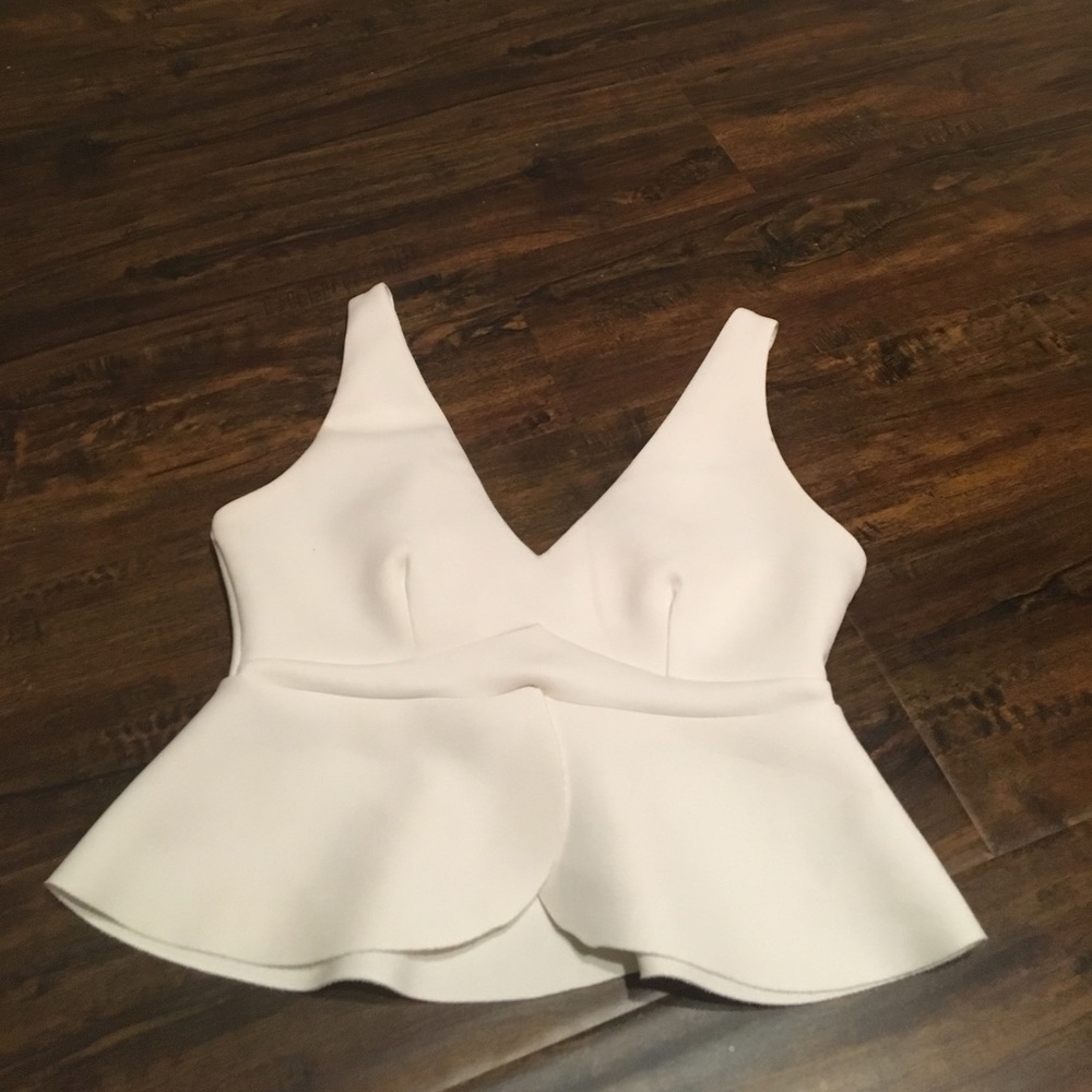 V neck crop top