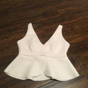 V neck crop top