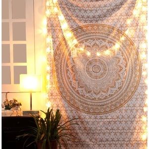 Gold Flower Tapestry