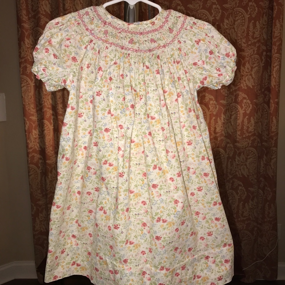 Girls smocked dress