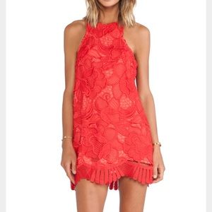 Lovers + Friends Caspian Shift Dress In Coral
