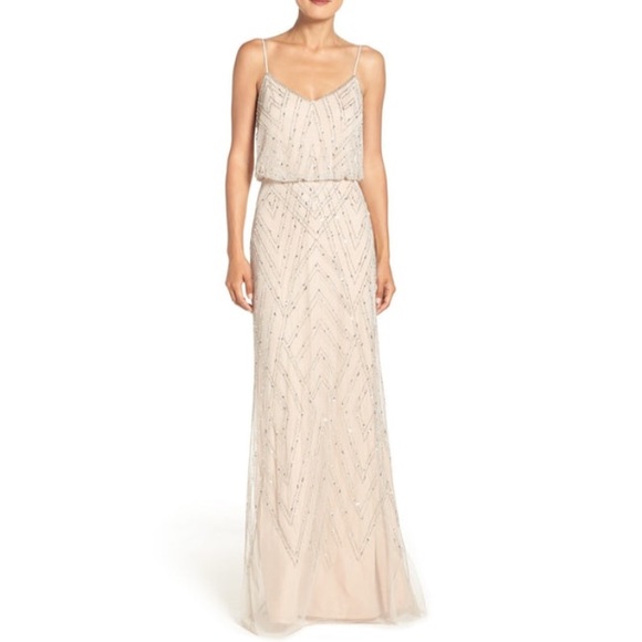 Adrianna Papell Embellished Blouson Gown - Picture 1 of 6