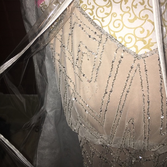 Adrianna Papell Embellished Blouson Gown - Picture 5 of 6