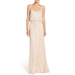 Adrianna Papell Embellished Blouson Gown