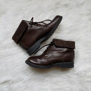 Thom McAn Leather Laceup Ankle Boot