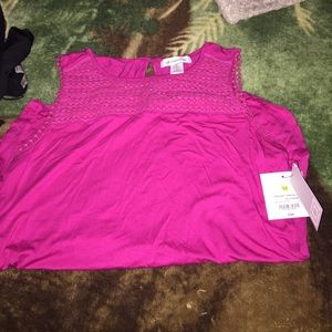 size medium pink shirt brand new only worn once.