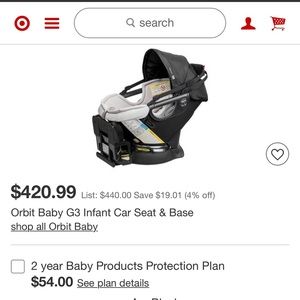 🚫SOLD🚫 Orbit Car Seat