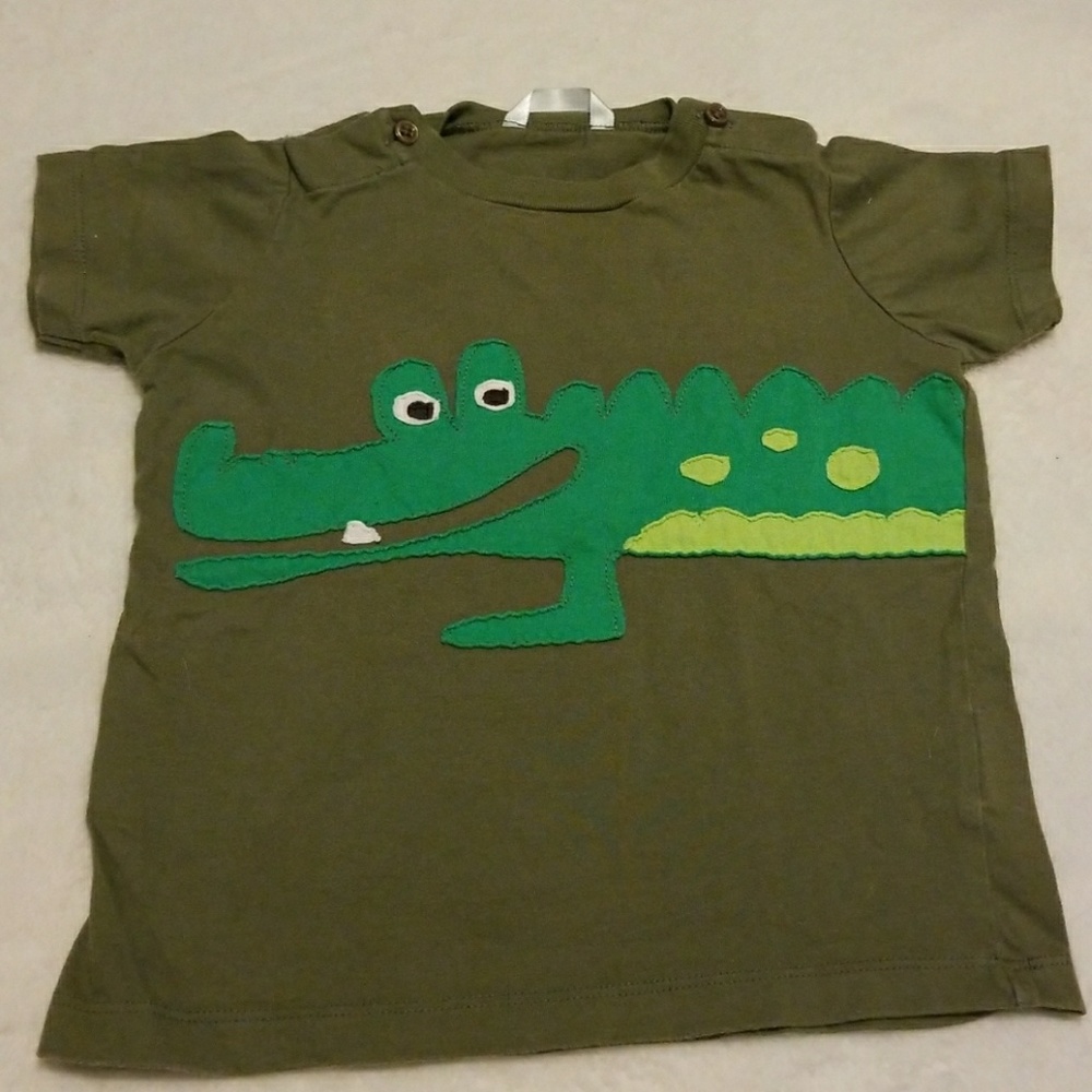 Baby Boden 18-24 months alligator t-shirt