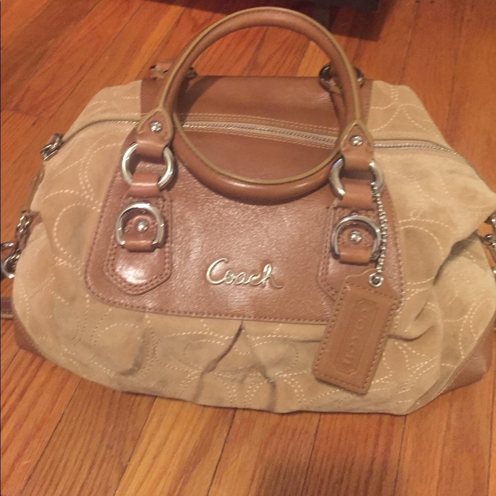 Authentic Coach Suede Purse.
